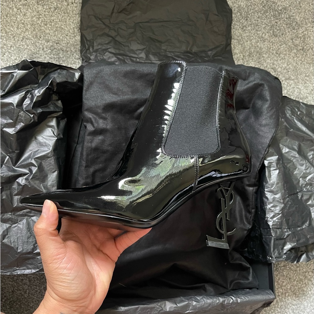 Ysl Patent leather boots